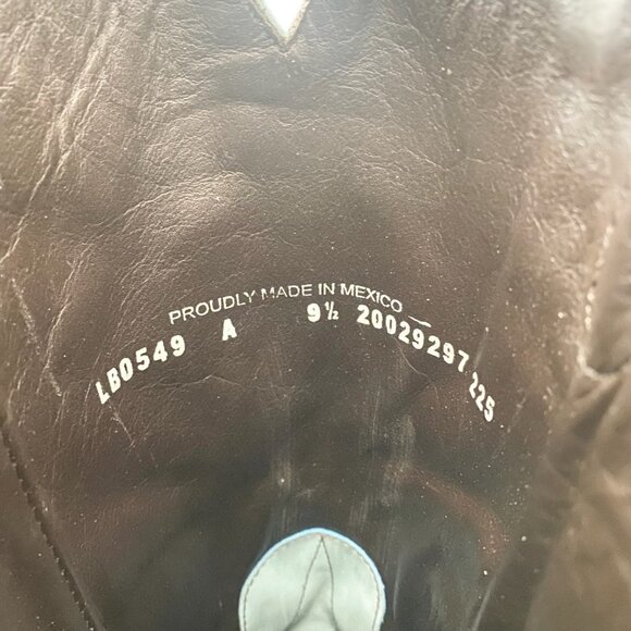 Lane JOLENE Womens Cowboy Boots 9.5 Blueberry Buttermilk Western Cowgirl Tall - Picture 9 of 11